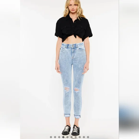 Kancan Kendall High Rise Ankle Skinny Jeans sz 11/29 - Picture 4 of 16